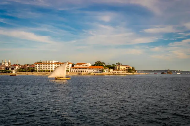 Stone Town’s seafront at dusk